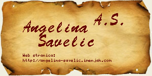 Angelina Savelić vizit kartica